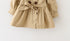 Double-breasted button trench coat belt trench coat skirt - ROUTINE FASHION